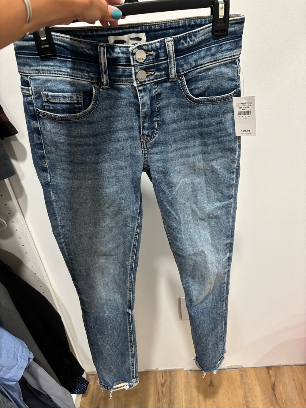 BKE Payton Women's Blue Washed Slim Jeans